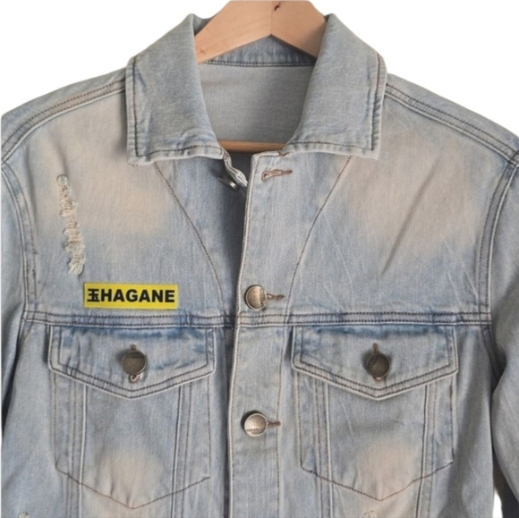Bibisama "Hagane" Anime Inspired Streetwear Unisex Demin Jacket Size 1 - Picture 9 of 16